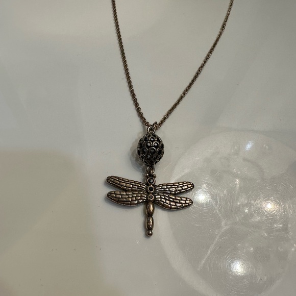 Rare and Retired Pandora Dragonfly Necklace Pendant - Picture 6 of 7